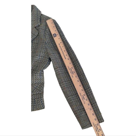 CAbi Green Gray Plaid Classic Blazer Suit jacket Size 8 - Picture 8 of 9